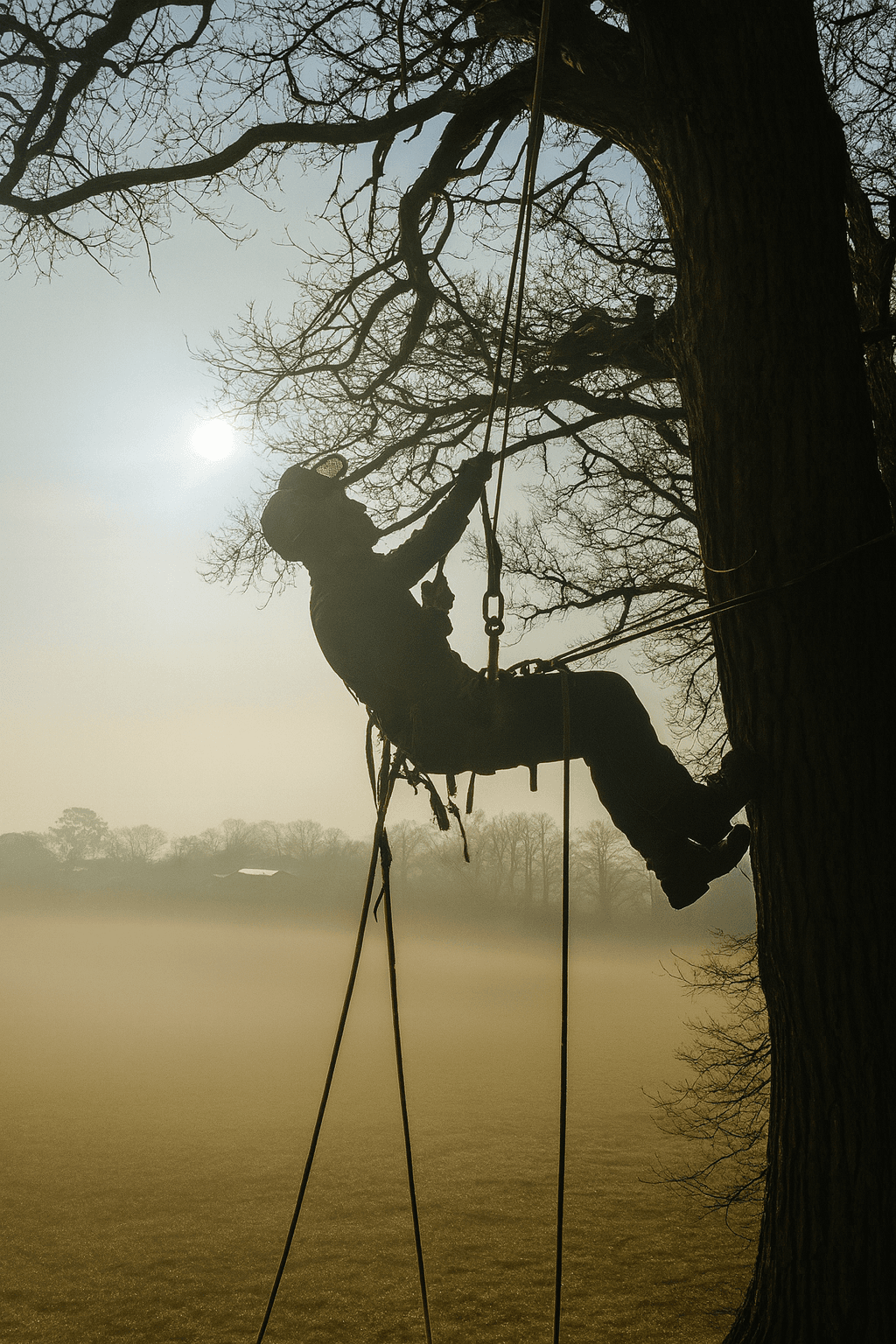 Ashcare Landscape tree surgery action shot